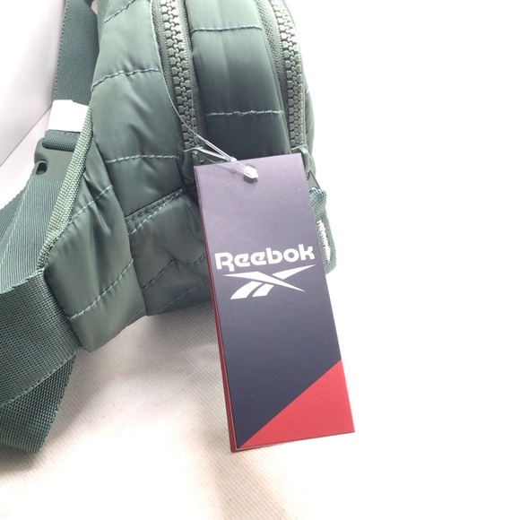 Reebok Womens Xenon Quilted Fannypack Waist Belt Bag- Trek Green - Picture 10 of 11